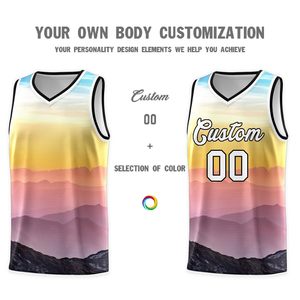 Tenues de basket-ball personnalisées, vêtements de sport en polyester, BSCI, vente en gros, maillots de basket-ball réversibles sublimés pour hommes - Product Image 3