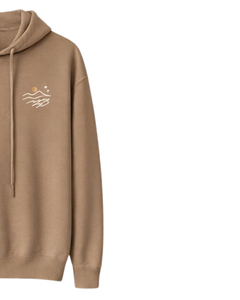 Sudadera con Capucha Color Caqui para Mujer, Felpa de Algodón, Logotipo Bordado Minimalista, Ropa Casual Urbana, Venta al Por Mayor de Fábrica OEM - Product Image 2