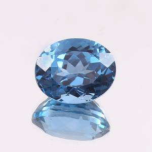 Aigue-marine brésilienne ovale, pierre précieuse naturelle certifiée, haute clarté, qualité bijoux de luxe, pierre de naissance - Product Image 2