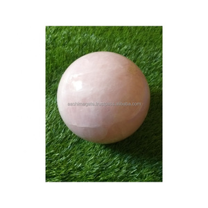 Esferas de bola de cuarzo rosa grandes al por mayor, estilo de meditación decorativo hecho a mano, artesanías de cristal, arte Feng Shui, piedras preciosas naturales - Product Image 1