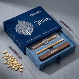 Orinko Siwak Miswak, Paquetes de 2 Palitos Tradicionales Naturales para el Cuidado Bucal, Diseñados para una Limpieza Suave de los Dientes, Encías Saludables y Duraderas - Product Image 1