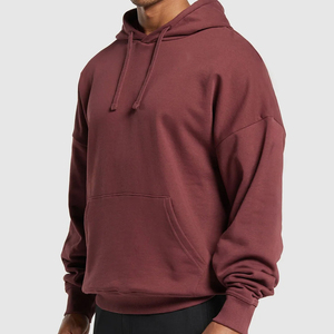 Solid Color Breathable Best Quality Winter Men's Regular Fit <b>Lined</b> Anti-Pilling Casual Fleece Eco-Friendly Cotton Blended <b>Hoodie</b> - Product Image 5