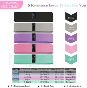 Bandas de Resistencia al Por Mayor de Tela para Glúteos, Lazos para Sentadillas, Abalanzadas, Entrenamiento de Piernas, Fitness, Gimnasio, Ejercicio en Casa, Ejercicio de la Parte Inferior del Cuerpo - Product Image 5
