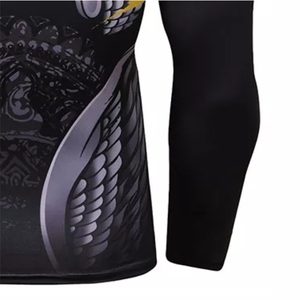 High Quality Gym Fitness Running <b>Shirts</b> <b>Compression</b> Digital Print <b>Custom</b> Men's Long Sleeve T-<b>Shirts</b> BJJ Gi Rash Guards Anti-Uv - Product Image 5
