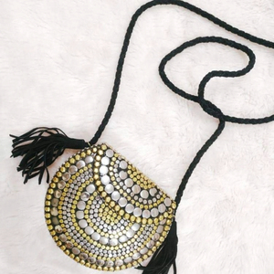 Embellished Beaded Bridal Shoulder <b>Bag</b> Handmade Flower Crystal Evening Purse Custom <b>Wedding</b> Decoration <b>Gift</b> - Product Image 2
