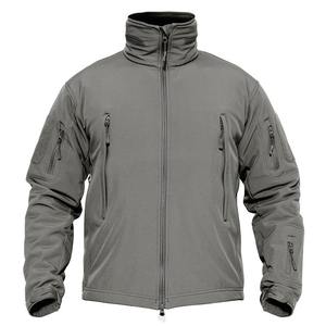 <b>Men's</b> Reflective Hooded <b>Fleece</b> Jacket <b>Navy</b> Blue Windproof Casual Zipper Closure Regular Fit Autumn Wear - Product Image 4