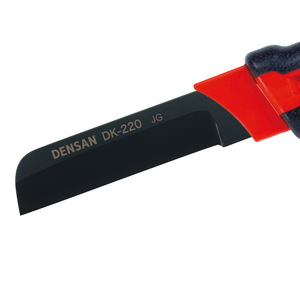 Couteau d'électricien professionnel DENSAN DK-220, lame en acier SK85 avec revêtement fluoré, lame droite, longueur totale 220 mm, ceinture - Product Image 2