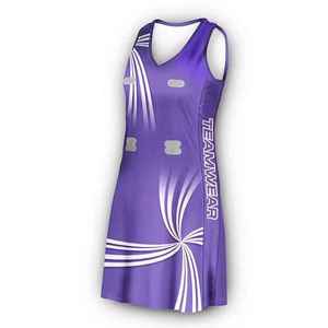 Wholesale Custom Women Netball Uniforms Stylish Netball <b>Dresses</b> with Bibs Breathable Sportswear Comfortable Fit for Teams - Product Image 5