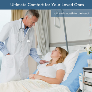 Draps de lit en coton réutilisables de qualité supérieure pour les hôpitaux et les établissements de santé, certifiés CE, séchage rapide, respirants - Product Image 6