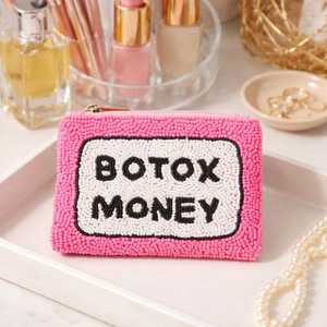 Monedero de Lujo Hecho a Mano con Cuentas de Uva, Diseño de Frutas para Mujer, Cartera Abierta, Monedero Pequeño de Cuentas Artesanal Premium, Cadena de Poliéster - Product Image 2