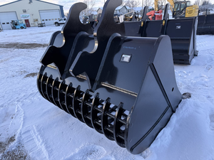 400 <b>Series</b> E400BS84-<b>6</b> Excavator Skeleton Bucket 84-inch Heavy Duty Screening Attachment - Product Image 3