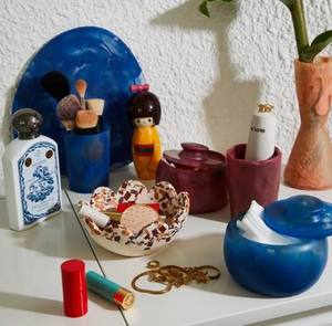 Tazón para Ensalada de Resina Pulida Personalizado con Acabado Epóxico, Centro de Mesa Decorativo Único para Fiestas en Casa Modernas y para Regalo - Product Image 4