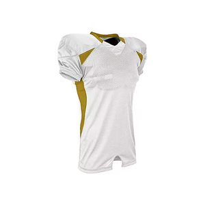 Maillot de football américain sur mesure en polyester mesh résistant à la décoloration, impression personnalisée, étiquette privée, maillot de club, séchage rapide - Product Image 4