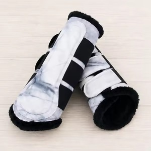 Ensembles de tapis de selle personnalisés pour chevaux, sublimés, respirants, à séchage rapide, pour le saut d'obstacles, avec voiles anti-mouches et bandages de jambe, équipement d'équitation extérieur - Product Image 3