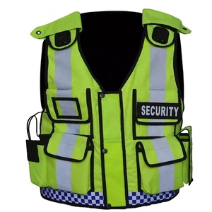 Custom Color <b>Security</b> vest High Visibility Reflective Safety Clothing Front Zipper Tactical Safety Vest <b>Security</b> Guard Uniform - Product Image 1