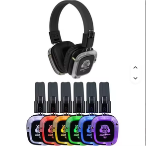 Mejor Oferta: Auriculares Silenciosos con Prisma de Color Cambiante, Paquete de 40 con 2 Transmisores Portátiles - Product Image 4