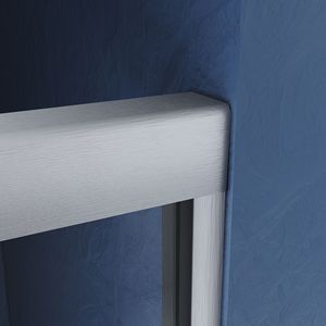 Porta Doccia in Vetro Temperato Trasparente Certificato Spesso 50-54 Pollici L X 72 Pollici Porta Doccia Scorrevole Semi-Frameless Regolabile in Altezza - Product Image 5