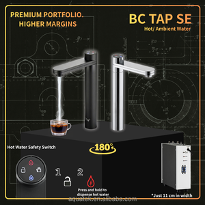 Robinet d'eau chaude AQUATEK BC TAP SE 316L en acier inoxydable avec interrupteur de sécurité, rotation à 180 degrés, distributeur d'eau sous l'évier, électrique - Product Image 1