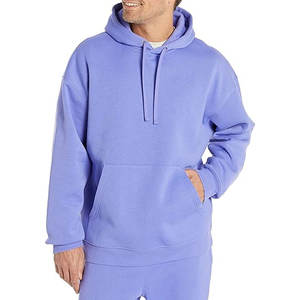 Sweat à capuche d'hiver personnalisé pour homme, couleur lavande |   Pull en polaire surdimensionné |   Vêtement ample et épais 320g, doublé, imperméable et écologique | - Product Image 2