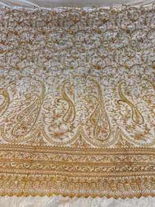 Tela de bordado con lentejuelas y encaje para Abaya, Kaftan, prendas de moda, venta al por mayor, exportación, comprador, suministro mundial - Product Image 3