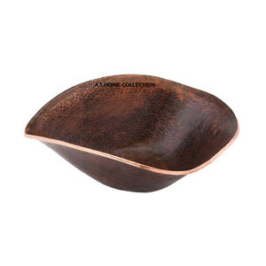 Évier en cuivre de qualité supérieure au design fantastique, très demandé, fait main avec texture martelée pour usage domestique et hôtelier - Product Image 3