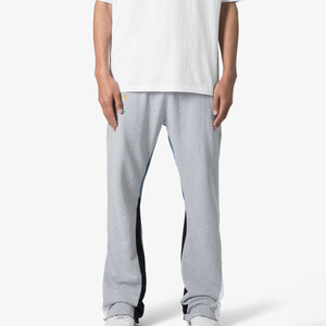 Custom Lightweight 500 GSM 80/20 Cotton Poly Fleece Track Wide Leg High Street Jogger <b>Pants</b> <b>Men</b> <b>Summer</b> Baggy Sweatpants Sun - Product Image 4