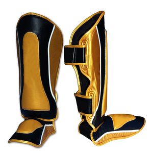 Espinilleras Personalizables para Adultos de Muay Thai, Impermeables, de PU, para Entrenamiento, con Logotipo Personalizado, Calentadores de Piernas para Boxeo - Product Image 1