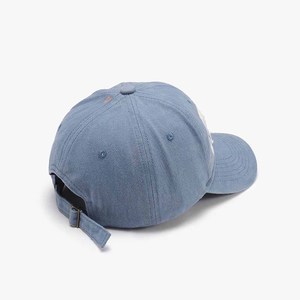 Gorra de Mezclilla Azul Claro Desgastada con Logotipo Lavado en el Panel Frontal, Gorra Casual Unisex de 6 Paneles, Ideal para Primavera y Verano - Product Image 3