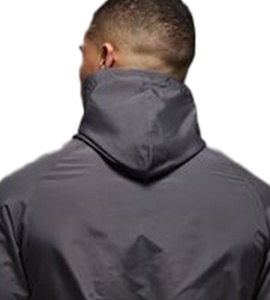 New Arrival custom Made Design Men'<b>s</b> Hooded Bomber <b>Jacket</b> Solid Color Windproof Thick Polyester Winter Casual Loose Fit <b>Jacket</b> - Product Image 5