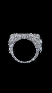 Anillo Personalizado con Nombre, Estilo Hip Hop, con Diamantes Engastados, Certificado GRA, Plata de Ley 925, Chapado en Oro, para Boda, Fiesta, Compromiso - Product Image 6