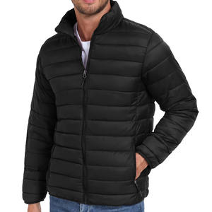 Chaqueta Acolchada Personalizada de Alta Calidad para Hombre, Puños Elásticos, Logotipo Personalizado, Chaqueta Casual de Invierno para Hombre - Product Image 2