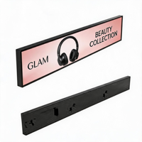 Écran LED rotatif personnalisé en tissu SEG, barre lumineuse LCD extensible, étagère, affichage vidéo en bande haute luminosité écologique pour salon de beauté