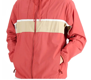 Custom Blank Sport Running Lightweight Breathable Nylon Softshell Football Zip up Hooded Golf Windbreaker <b>Jacket</b> <b>Men</b> - Product Image 3