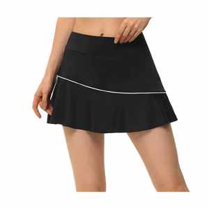 กระโปรงเทนนิสเอวสูงผ้าฝ้ายสำหรับผู้หญิง กระโปรงกีฬาวิ่งออกกำลังกายมีกระเป๋า กระโปรงพลีท กระโปรงโปโลสั้น กระโปรงเทนนิสสั้น - Product Image 3