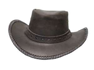 หมวกคาวบอยหนังแท้แบบสั่งทำได้ น้ำหนักเบา ดีไซน์ใหม่ ขายส่ง สำหรับตกปลา สไตล์ใหม่ MOQ ต่ำ - Product Image 1