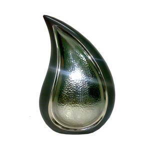 Urnas de cremación de latón de alta calidad con forma de lágrima y urnas funerarias de metal con acabado en níquel para cenizas humanas - Product Image 2