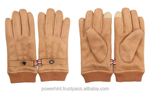 Gants d'hiver tactiles en cuir marron respirants et écologiques, longueur poignet, chauds, pour activités de plein air, voyage, usage quotidien, sport et loisirs - Product Image 6