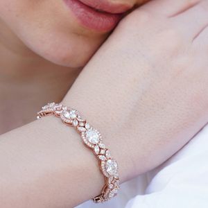 Pulsera de Cadena con Diamantes Cultivados en Laboratorio, Diseño Clásico con Brillo Radiante, Oro de Alta Calidad, Regalo de Boda o Fiesta - Product Image 5