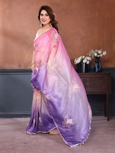 Designer Modern Polyester Saree for All Occasions <b>Graduation</b> Beach & Party Wear - Product Image 3