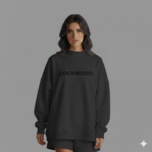 Sweat-shirt d'hiver surdimensionné respirant en polaire, polyester/coton, logo brodé personnalisé sur le devant, design universitaire, pour femmes - Product Image 1