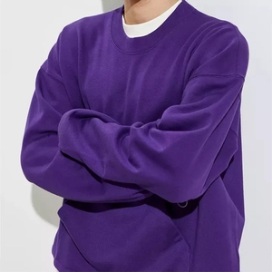 เสื้อสเวตเชิ้ตคอเต่าพิมพ์ลายตามสั่ง ไซส์ใหญ่ ผ้าโพลีเอสเตอร์/คอตตอน ย้อมสีพื้นสำหรับฤดูใบไม้ร่วง ขอบพับ แขนยาว สวมใส่สบาย แบบยูนิเซ็กซ์ รับผลิตแบบ OEM - Product Image 2