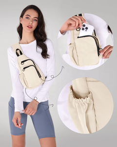 Bolso de pecho unisex, bandolera, tela Oxford, cierre de cremallera, impermeable, diseño informal, uso diario, todas las estaciones - Product Image 4
