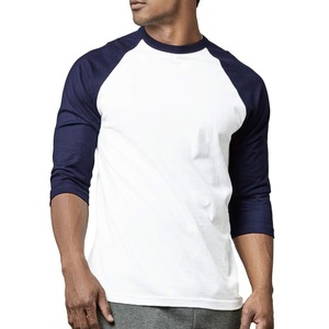 T-shirt de baseball vintage à manches raglan contrastées pour homme, streetwear de haute qualité, coupe classique, vêtements personnalisés pour homme - Product Image 1