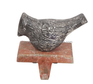 Porte-chaussettes de Noël en métal vert clair de haute qualité, design personnalisé brodé, logo personnalisé - Product Image 2