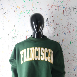 Sudadera FRANCISCAN de cuello alto, 450 GSM, con nombre personalizado, bordado en aplique, corte holgado, 100% algodón, felpa francesa. - Product Image 4