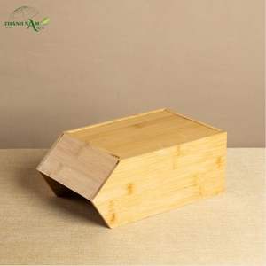 กล่องเก็บของไม้ไผ่แบบพับได้ทันสมัยอเนกประสงค์ ทนทานและเป็นธรรมชาติ - Product Image 4