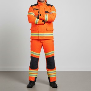 Overol de Seguridad Reflectante con Protección Corporal Completa para Equipos de Construcción Vial y Control de Tráfico - Product Image 5