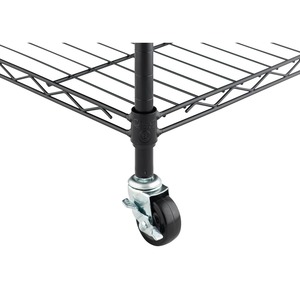 Modern 6 Layer Black Stainless Steel Kitchen Rack Durable Multi Tier Storage <b>Organizer</b> Shelf for Kitchen <b>Utensils</b> At Cheap Price - Product Image 5
