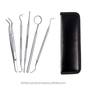 Kits d'examen dentaire en acier inoxydable Offre Spéciale Source d'alimentation manuelle Ensemble d'outils de sonde de soin des dents préparé par un dentiste - Product Image 4