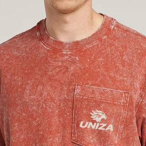 T-shirt décontracté classique pour homme en coton délavé, séchage rapide, respirant, manches courtes, tissu confortable, adapté pour - Product Image 5